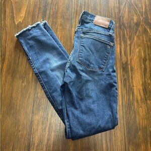 Madewell 9" high rise distressed skinny jeans women's 23